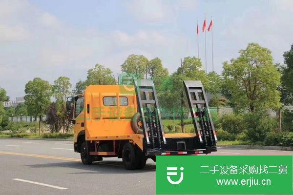 吉林出售二手福田瑞沃國(guó)六藍(lán)牌平板運(yùn)輸車