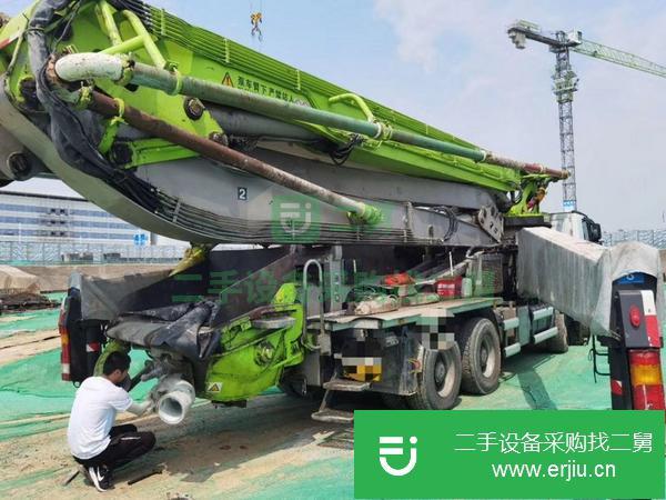 河北出售二手17年中聯56米泵車