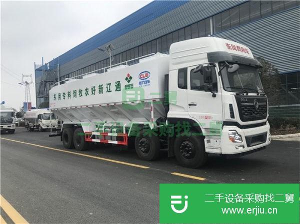 湖南出售二手東風天龍20噸散裝飼料運輸車