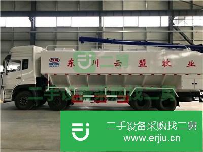湖北出售二手東風天龍45方散裝飼料運輸車