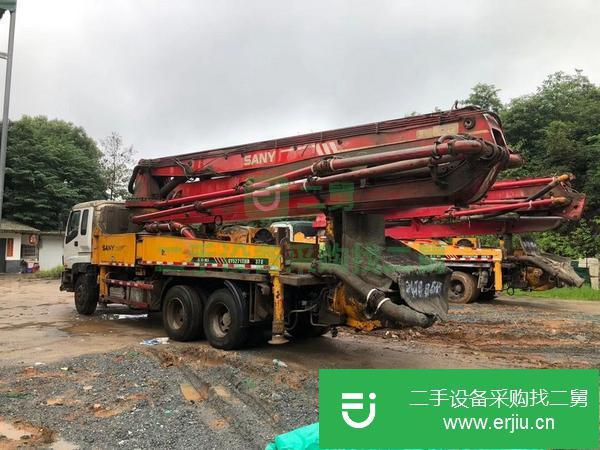 山東出售二手三一泵車，叉腿37米