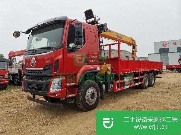 廣西出售二手國(guó)六柳汽乘龍12噸隨車吊