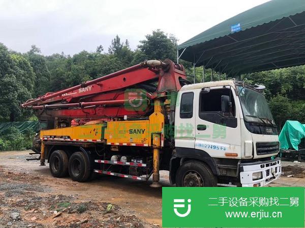 山東出售二手三一泵車，叉腿37米