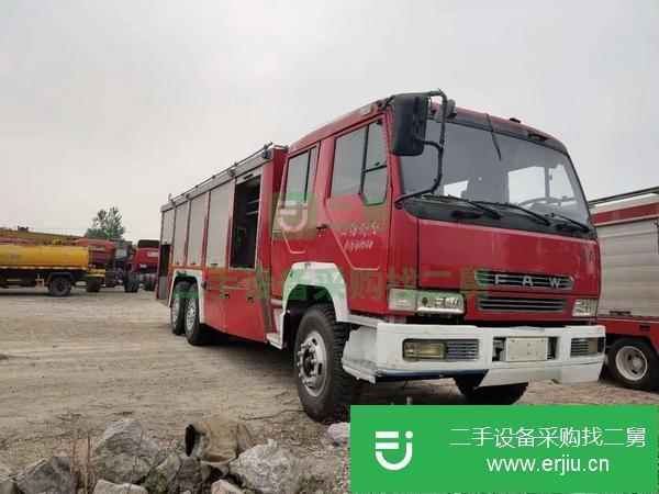山西出售二手10噸消防車，濰柴336馬力
