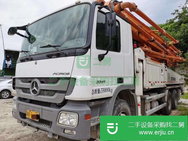 湖南出售二手奔馳三橋49米泵車