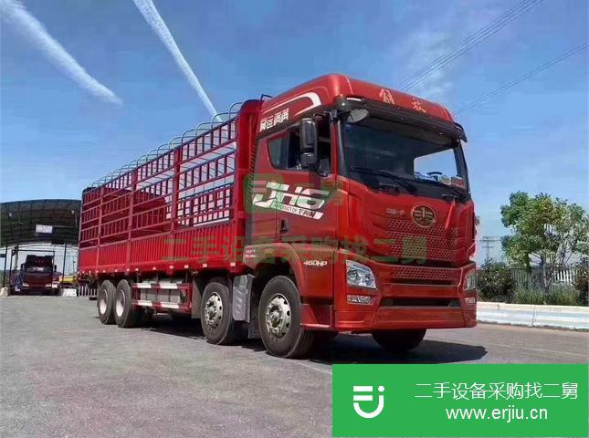 江西出售二手青島解放JH6倉柵載貨車
