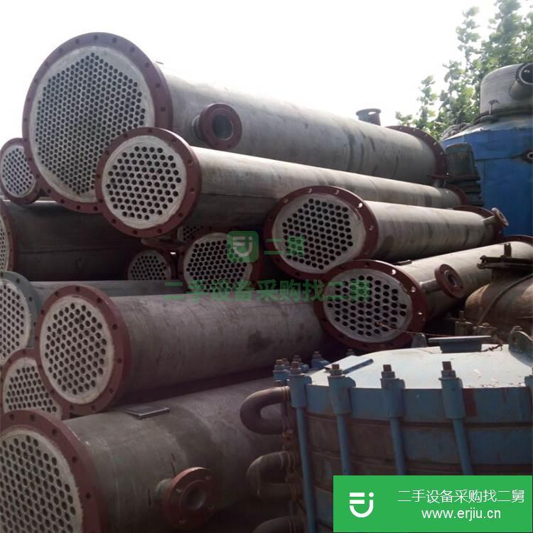 山東出售二手列管式搪瓷冷凝器