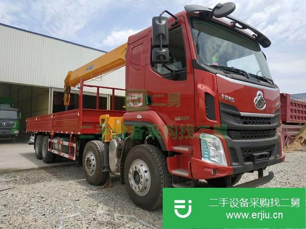 湖北出售二手東風專底后八輪隨車吊