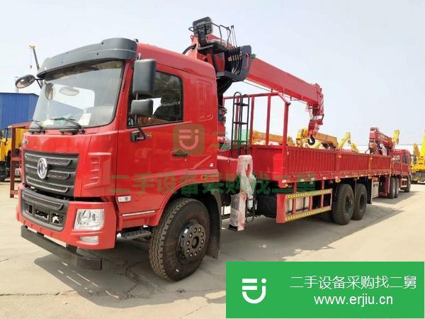 湖北出售二手東風(fēng)華神F5單橋8噸直臂隨車吊