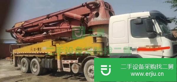 河北出售二手48米泵車(chē)，保險(xiǎn)檢車(chē)明年
