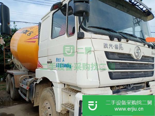 山東出售二手15年德龍攪拌車后八輪國四大12方380馬力