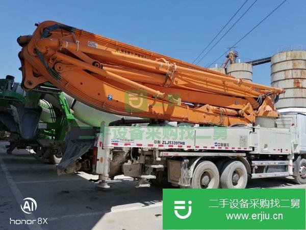 河北出售二手中聯(lián)泵車，奔馳47米底盤