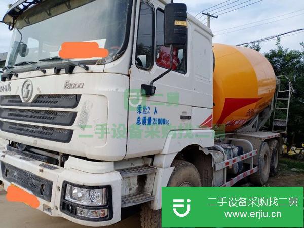 山東出售二手15年德龍攪拌車后八輪國四大12方380馬力