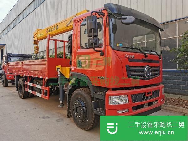 陜西出售二手東風華神單橋吊車，玉柴160馬力,上裝8噸吊機,可分期