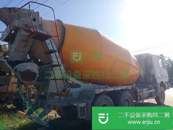 山東出售二手14年德龍攪拌車后八輪國四大12方340馬力