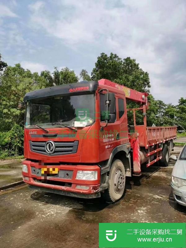 湖北出售二手18年1月古河8噸5節(jié)臂隨車吊,玉柴180馬力,貨箱5.8米國五