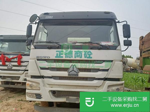 江蘇出售二手大12方豪沃攪拌車國五排放