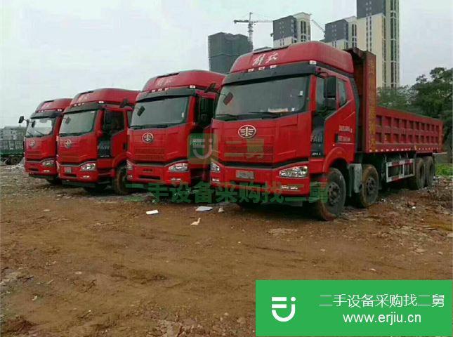江西出售二手解放J6P自卸車