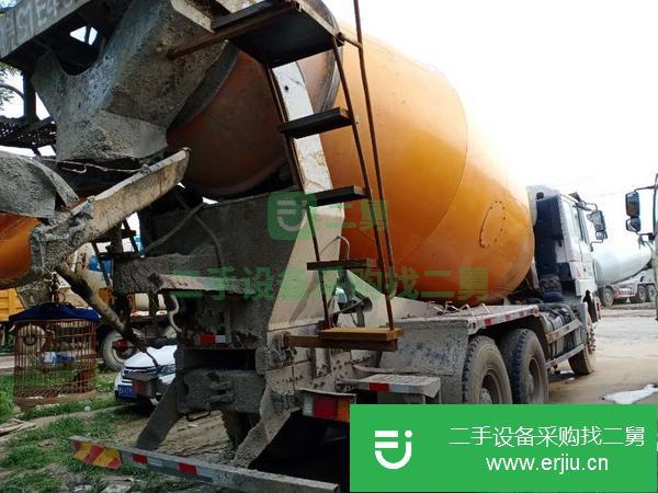 山東出售二手15年德龍攪拌車后八輪國四大12方380馬力
