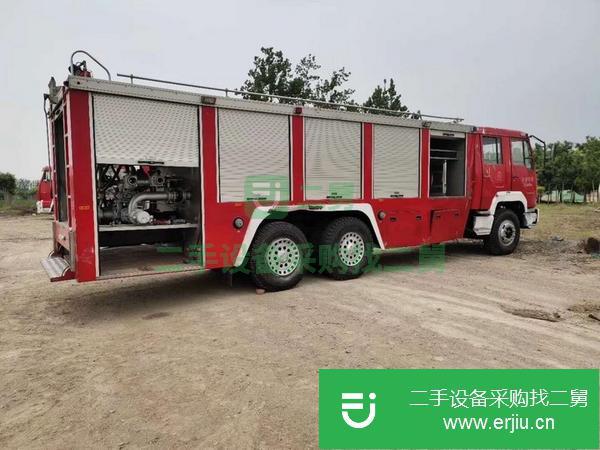 山西出售二手10噸消防車，濰柴336馬力