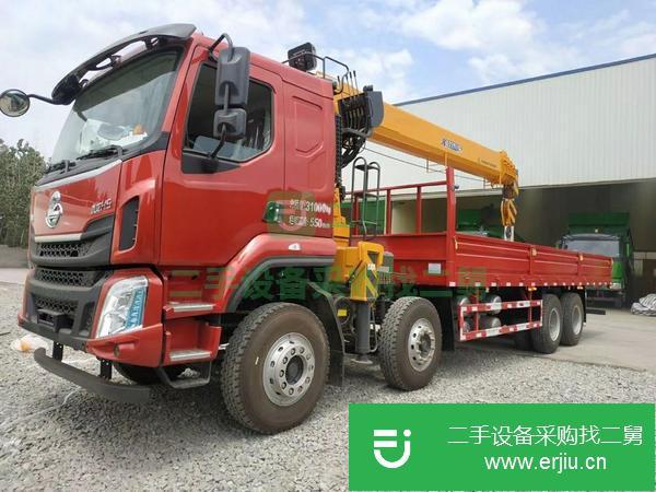 湖北出售二手東風專底后八輪隨車吊