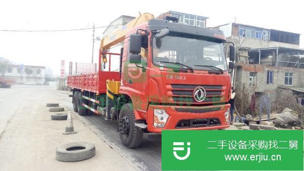 浙江出售二手東風專底后雙橋D3徐工12噸隨車吊