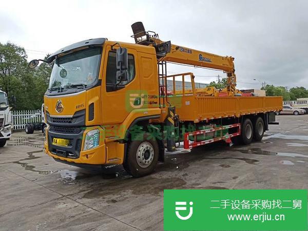 湖北出售二手后雙橋徐工14噸5節臂雙聯泵隨車吊