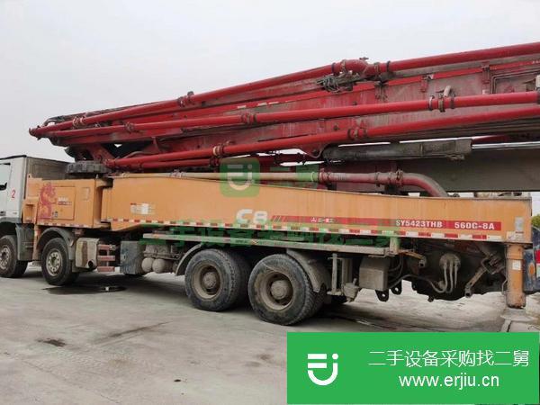 天津出售二手三一重工17年56米泵車