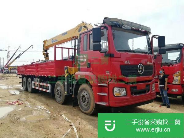 甘肅出售二手陜汽德龍前四后八隨車吊