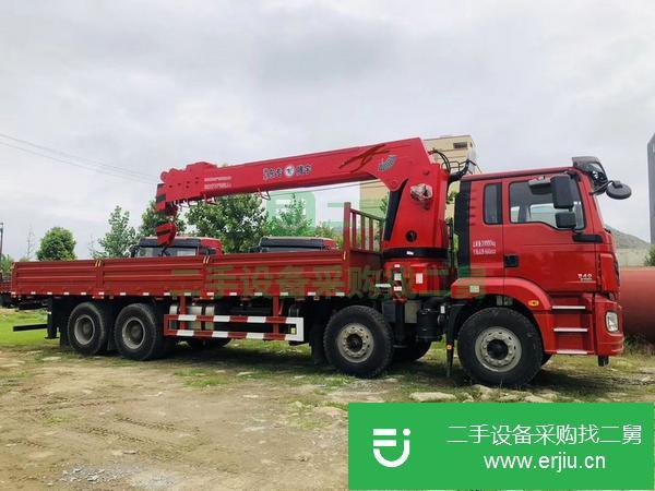 廣西出售二手陜汽德龍16噸隨車吊