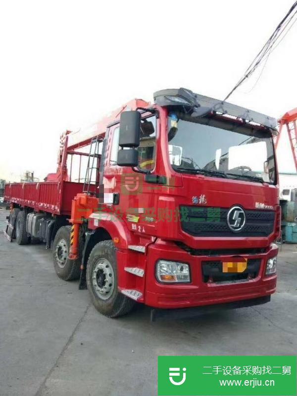 湖北出售二手2019年陜汽德龍石煤14噸隨車吊