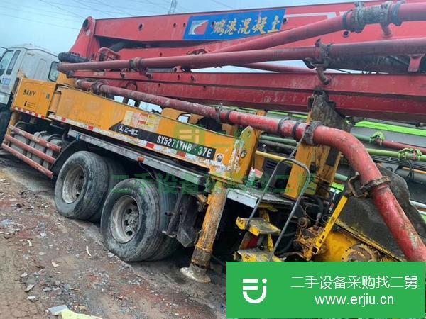 浙江出售二手三一37米泵車  260大排量 雙油泵