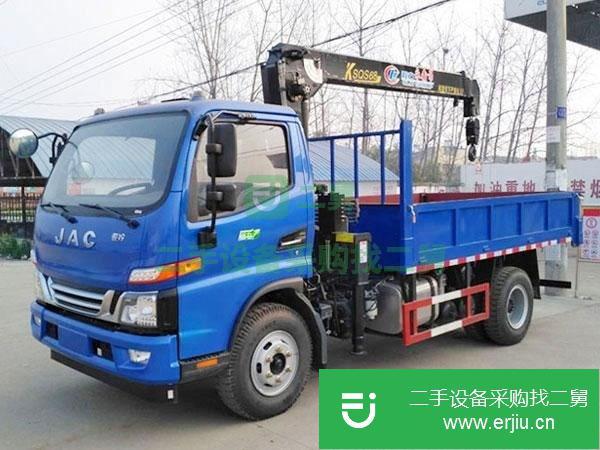 湖北出售二手藍牌江淮3.2噸隨車吊