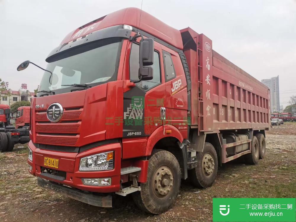 云南出售二手解放J6P前四后八自卸車
