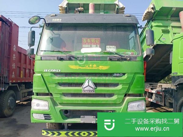 山東出售二手德龍后八輪5.8米自卸車