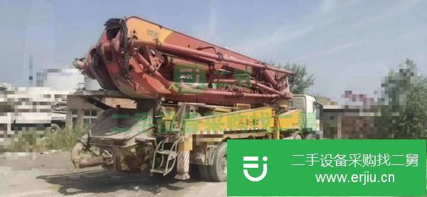河北出售二手48米泵車(chē)，保險(xiǎn)檢車(chē)明年