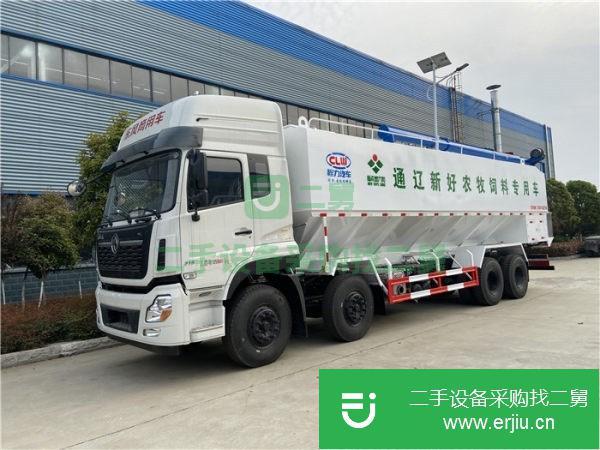 湖南出售二手東風天龍20噸散裝飼料運輸車