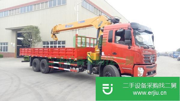 浙江出售二手東風專底后雙橋D3徐工12噸隨車吊