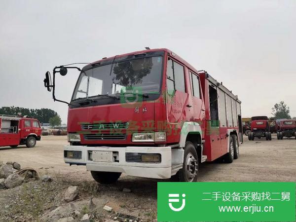 山西出售二手10噸消防車，濰柴336馬力