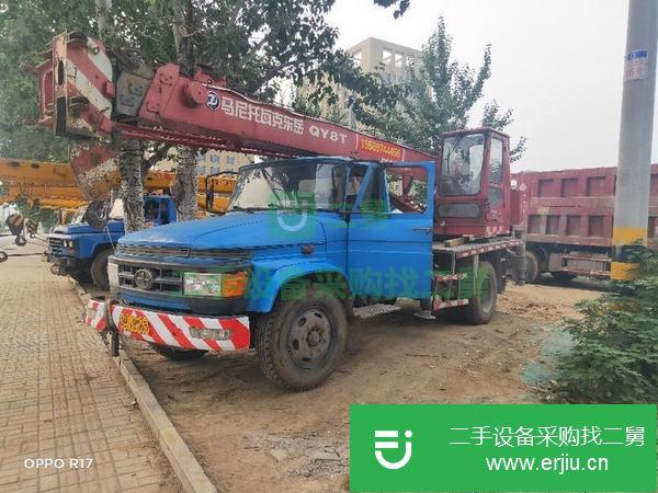 山東出售二手八噸吊車，可以提檔過戶，車況好