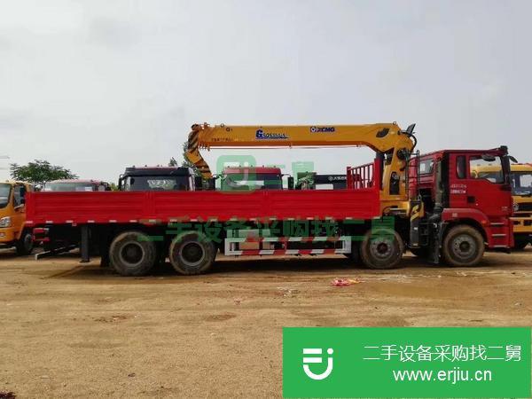 甘肅出售二手陜汽德龍前四后八隨車吊