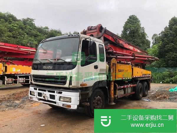 山東出售二手三一泵車，叉腿37米