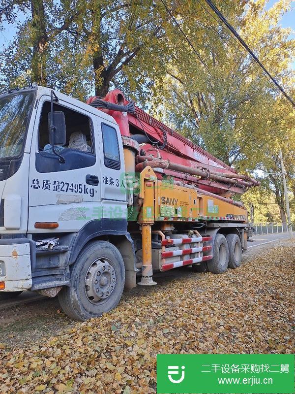 北京出售二手三一叉腿37米泵車