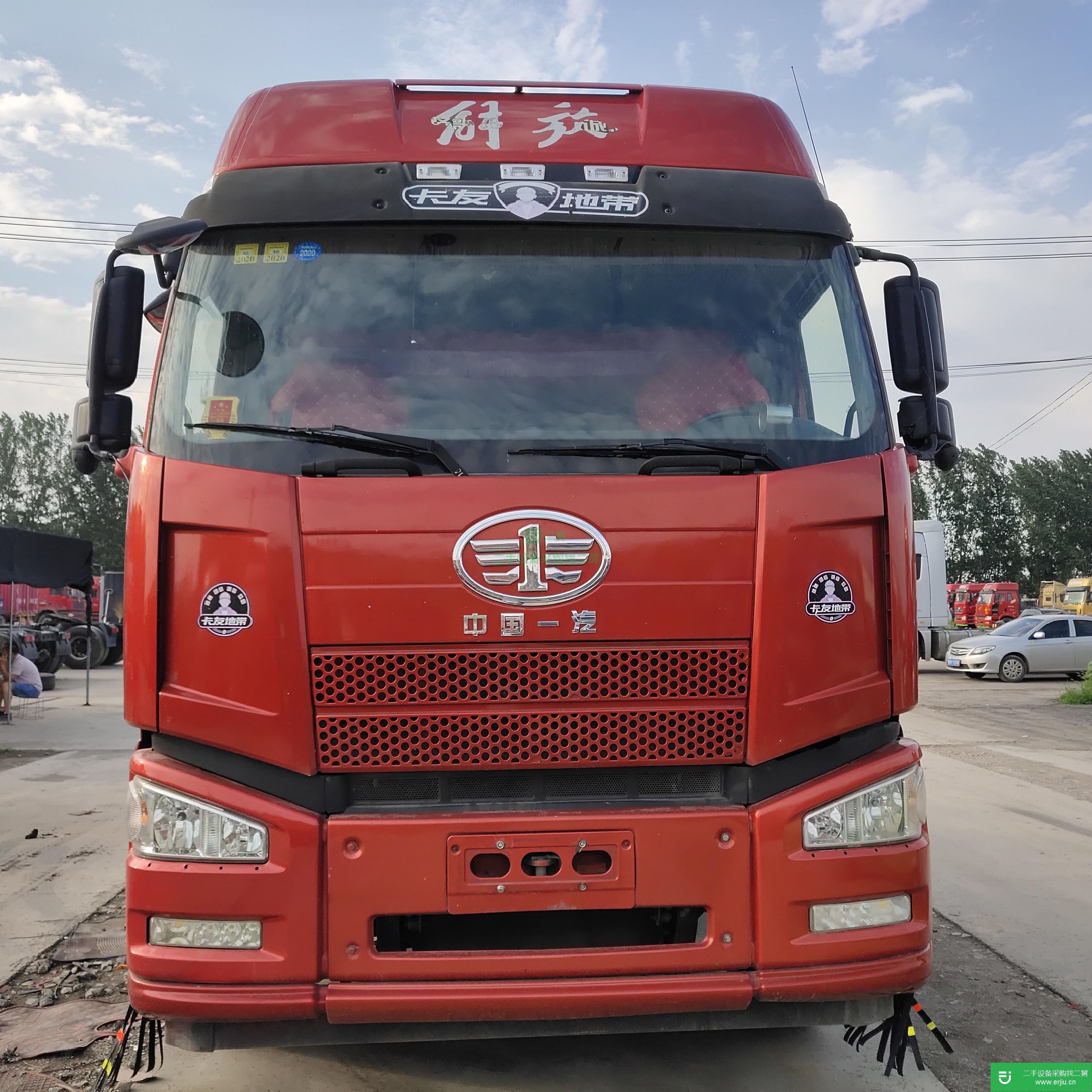山東出售二手一汽解放350馬力牽引車