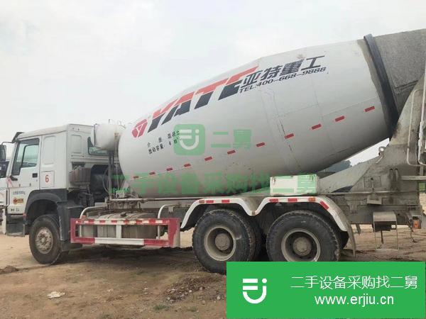 青海出售二手豪沃亞特國四16年大14方攪拌車