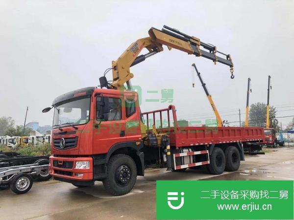廣東出售二手東風(fēng)后八輪配徐工折臂14噸隨車吊