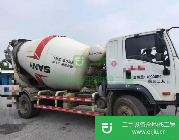 湖北出售二手15年三一7方攪拌車
