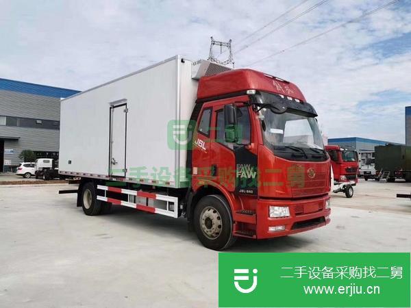 湖北出售二手國五解放J6L6米8冷藏車可全國分期