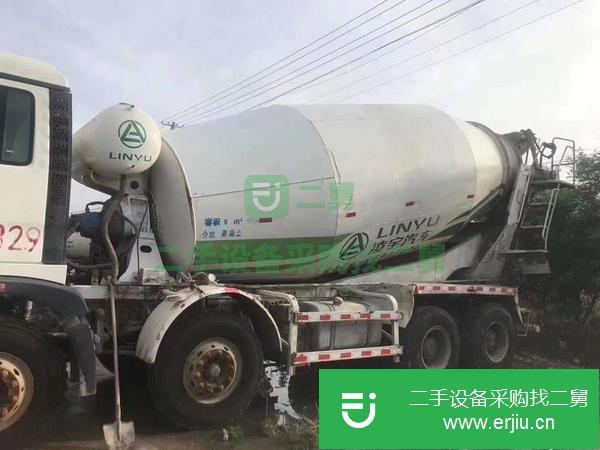 山東出售二手17年豪沃混凝土攪拌車國五排放大12方340馬力