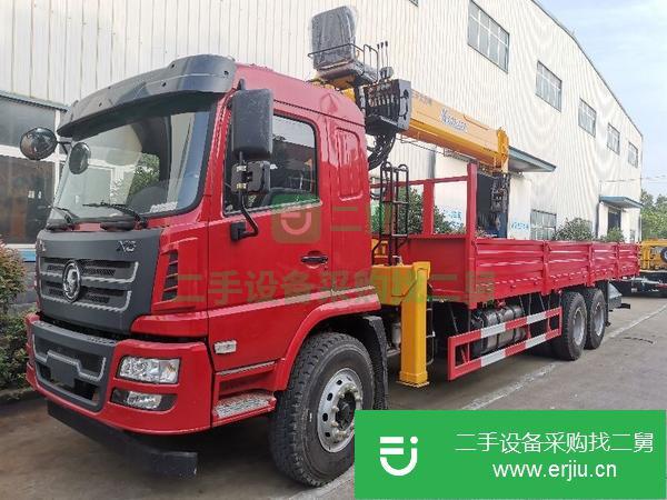 陜西出售二手陜汽德龍后八輪玉柴240馬力12噸隨車吊